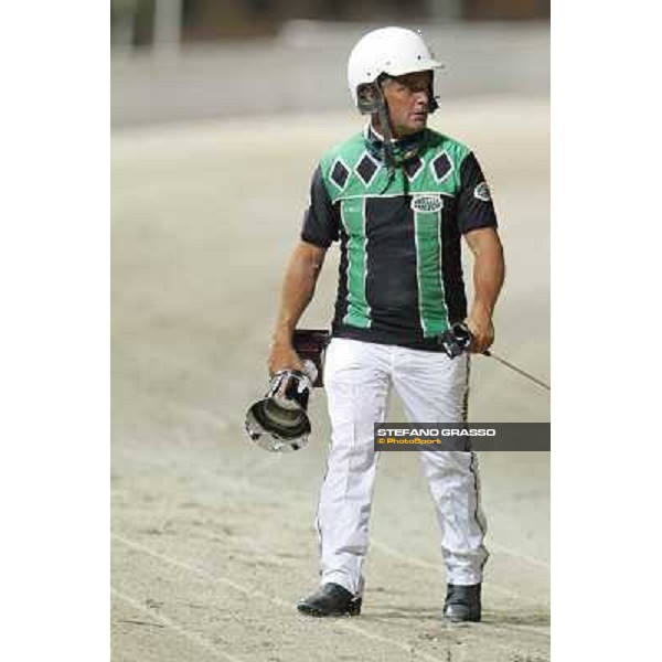 Enrico Bellei after the prize giving ceremony of the Gran Premio Nazionale Filly Milano - San Siro trot racecourse, 30th june 2012 ph.Stefano Grasso