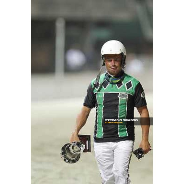 Enrico Bellei after the prize giving ceremony of the Gran Premio Nazionale Filly Milano - San Siro trot racecourse, 30th june 2012 ph.Stefano Grasso