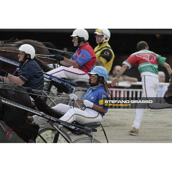 Barbara Scarpettini with Merone Vald Milano - San Siro trot racecourse, 30th june 2012 ph.Stefano Grasso