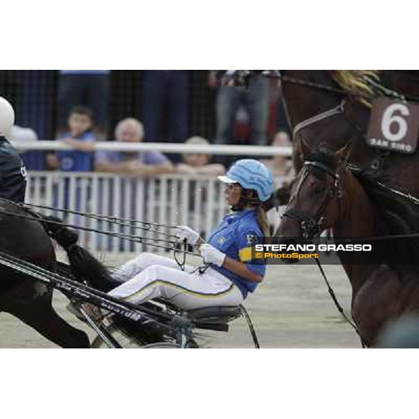 Barbara Scarpettini with Merone Vald Milano - San Siro trot racecourse, 30th june 2012 ph.Stefano Grasso
