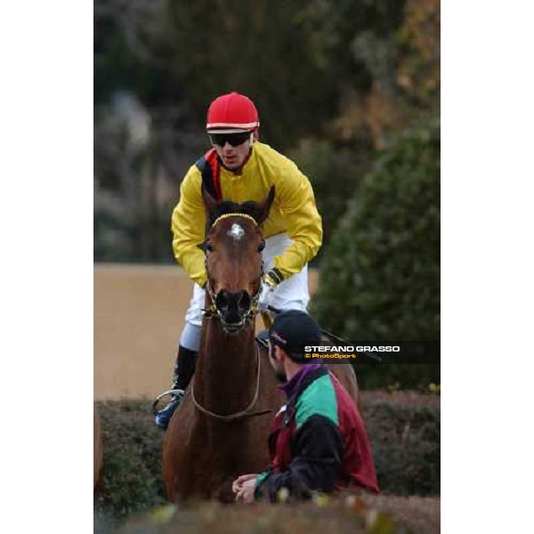 coming back of Mauro Pietro Branca and Filosuf, winners of Premio Volpetto Rome Capannelle, 20th february 2005 ph. Stefano Grasso