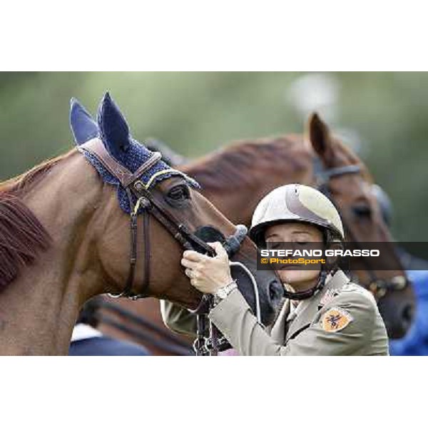 Lucia Vizzini and Loro Piana Quinta Roo, vice italian showjumping champions 2012. Arezzo, 14th july 2012 ph.Stefano Grasso