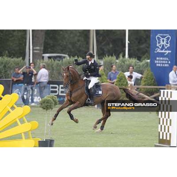 Natale Chiaudani on Fixdesign Almero 12, Italian showjumping champions 2012 Arezzo, 14th july 2012 ph.Stefano Grasso