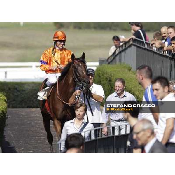 Quiza Quiza Quiza and Cristian Demuro Roma, Capannelle racecourse, 9th sept. 2012 ph.Stefano Grasso