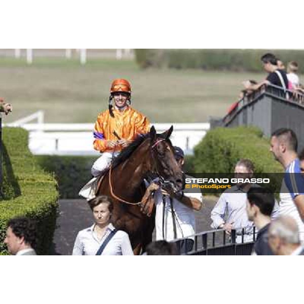 Quiza Quiza Quiza and Cristian Demuro Roma, Capannelle racecourse, 9th sept. 2012 ph.Stefano Grasso