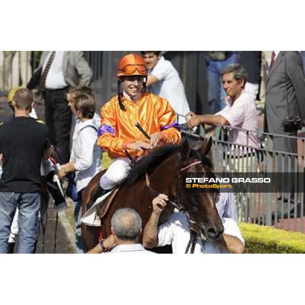 Quiza Quiza Quiza and Cristian Demuro Roma, Capannelle racecourse, 9th sept. 2012 ph.Stefano Grasso