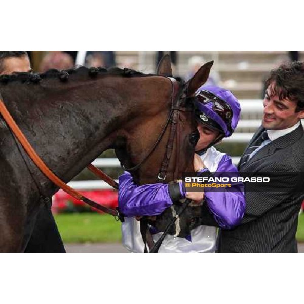 Umberto Rispoli on Molly MAlone wins the Qatar Prix du Cadran Paris - Longchamp racecourse 7th oct..2012 ph.Stefano Grasso