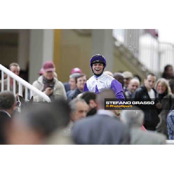 Umberto Rispoli on Molly MAlone wins the Qatar Prix du Cadran Paris - Longchamp racecourse 7th oct..2012 ph.Stefano Grasso