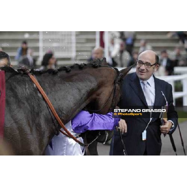 Umberto Rispoli on Molly MAlone wins the Qatar Prix du Cadran Paris - Longchamp racecourse 7th oct..2012 ph.Stefano Grasso