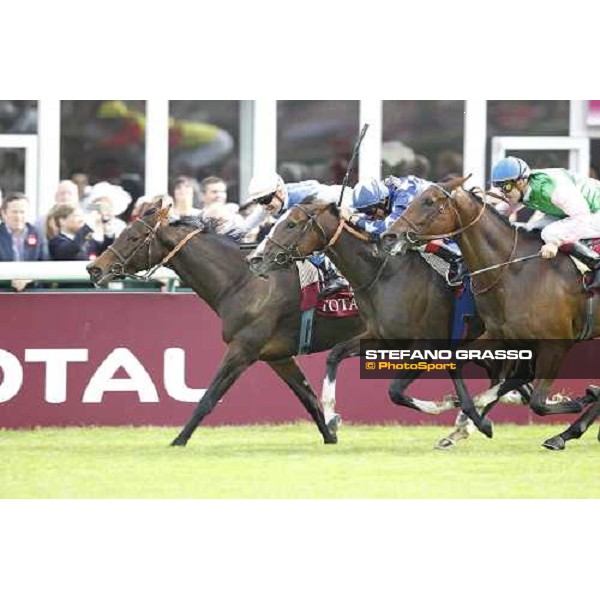 Olivier Peslier on Silasol wins the Total Prix MArcel Boussac Paris - Longchamp racecourse 7th oct..2012 ph.Stefano Grasso