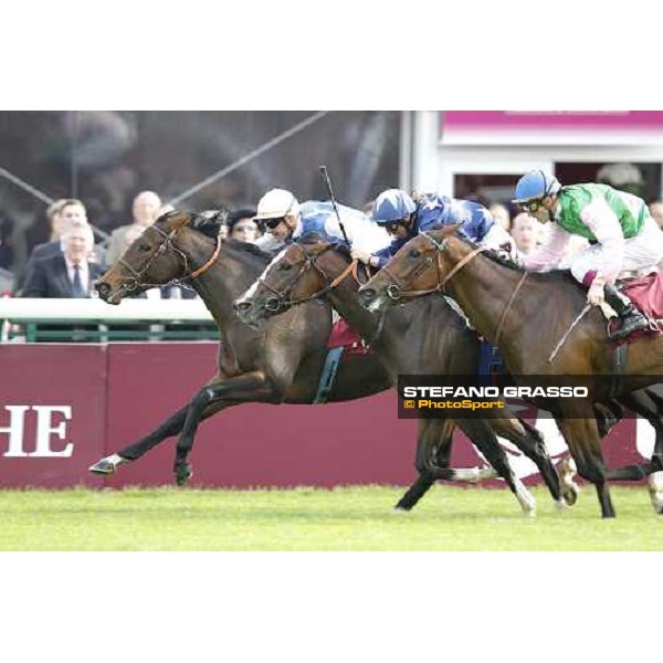 Olivier Peslier on Silasol wins the Total Prix MArcel Boussac Paris - Longchamp racecourse 7th oct..2012 ph.Stefano Grasso