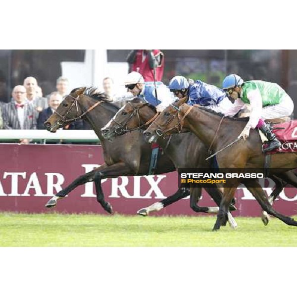 Olivier Peslier on Silasol wins the Total Prix MArcel Boussac Paris - Longchamp racecourse 7th oct..2012 ph.Stefano Grasso