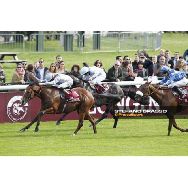 Richard Hughes on Olympic Glory wins the Prix JEan-Luc Lagardere Paris - Longchamp racecourse 7th oct..2012 ph.Stefano Grasso