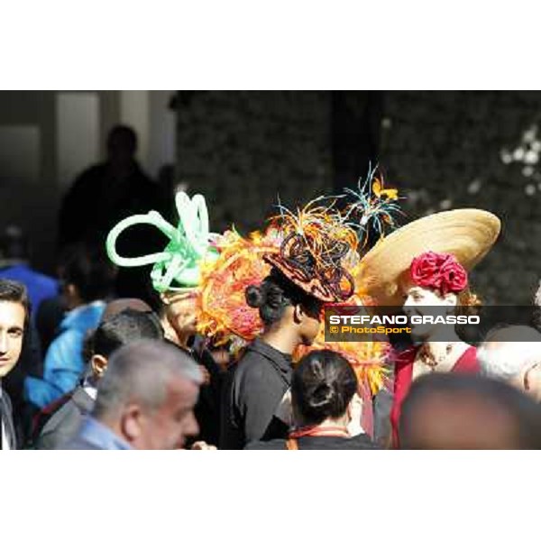 Paris - Longchamp racecourse - Fashion at the Qatar Prix de l\'Arc de Triomphe Paris, 7th oct.2012 ph.Stefano Grasso