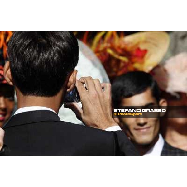 Paris - Longchamp racecourse - Fashion at the Qatar Prix de l\'Arc de Triomphe Paris, 7th oct.2012 ph.Stefano Grasso