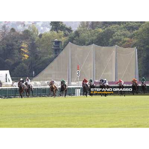 Paris - Longchamp racecourse - Christophe Patrice Lemaire on Ridasiyna wins the Prix de l\'Opera Longines Paris, 7th oct.2012 ph.Stefano Grasso
