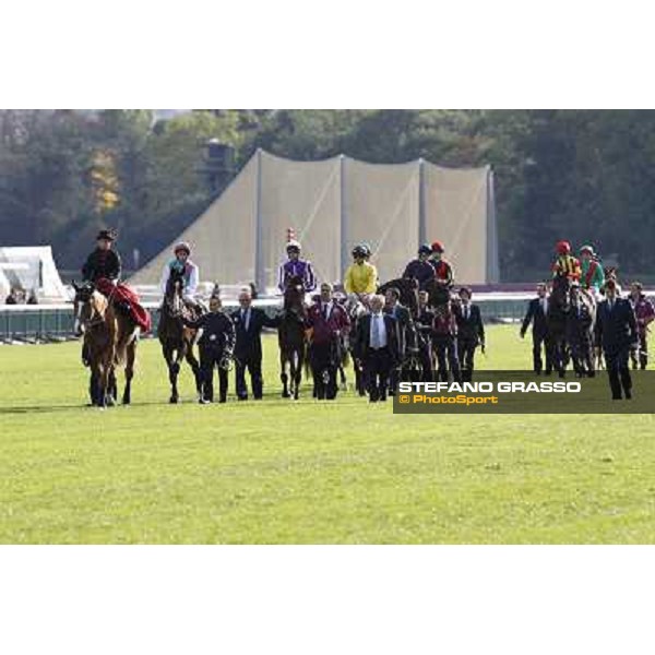 Paris - Longchamp racecourse - The parade of the Qatar Prix de l\'Arc de Triomphe Paris, 7th oct.2012 ph.Stefano Grasso