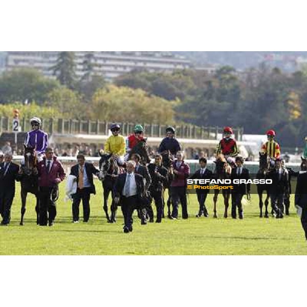 Paris - Longchamp racecourse - The parade of the Qatar Prix de l\'Arc de Triomphe Paris, 7th oct.2012 ph.Stefano Grasso