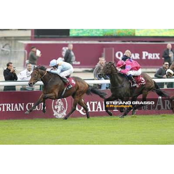 Paris - Longchamp racecourse - William Buick on Gordon Lord Byron wins the Prix de la Foret beating Penitent Paris, 7th oct.2012 ph.Stefano Grasso