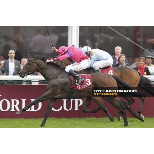 Paris - Longchamp racecourse - William Buick on Gordon Lord Byron wins the Prix de la Foret beating Penitent Paris, 7th oct.2012 ph.Stefano Grasso