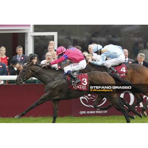 Paris - Longchamp racecourse - William Buick on Gordon Lord Byron wins the Prix de la Foret beating Penitent Paris, 7th oct.2012 ph.Stefano Grasso