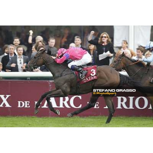Paris - Longchamp racecourse - William Buick on Gordon Lord Byron wins the Prix de la Foret beating Penitent Paris, 7th oct.2012 ph.Stefano Grasso