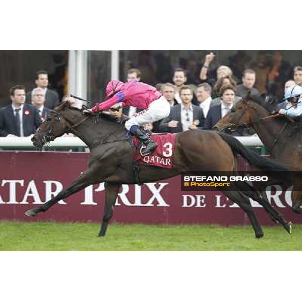 Paris - Longchamp racecourse - William Buick on Gordon Lord Byron wins the Prix de la Foret beating Penitent Paris, 7th oct.2012 ph.Stefano Grasso
