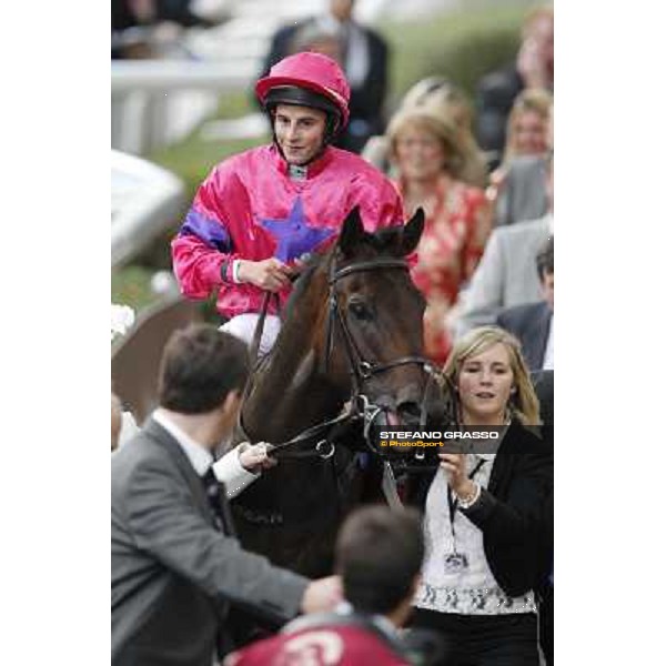 Paris - Longchamp racecourse - William Buick on Gordon Lord Byron after winning the Prix de la Foret Paris, 7th oct.2012 ph.Stefano Grasso