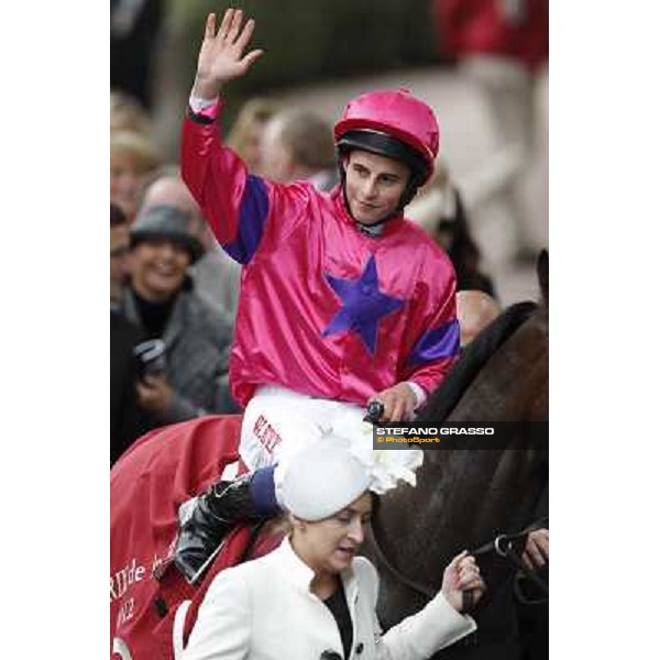 Paris - Longchamp racecourse - William Buick on Gordon Lord Byron after winning the Prix de la Foret Paris, 7th oct.2012 ph.Stefano Grasso