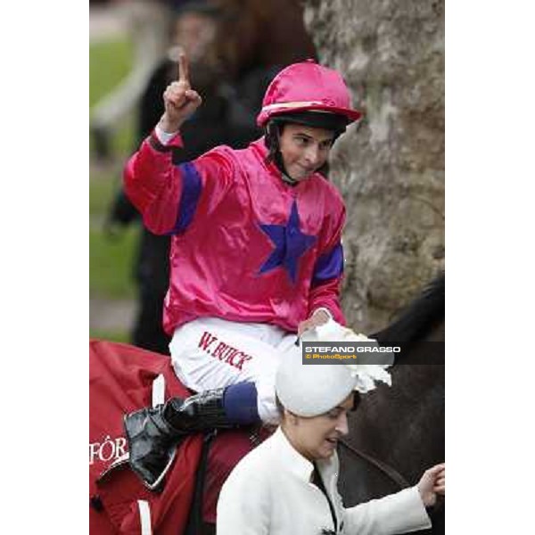Paris - Longchamp racecourse - William Buick on Gordon Lord Byron after winning the Prix de la Foret Paris, 7th oct.2012 ph.Stefano Grasso