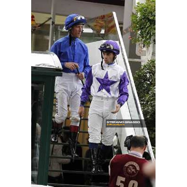 Paris - Longchamp racecourse - Frankie Dettori and Umberto Rispoli Paris, 7th oct.2012 ph.Stefano Grasso