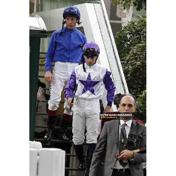 Paris - Longchamp racecourse - Frankie Dettori and Umberto Rispoli Paris, 7th oct.2012 ph.Stefano Grasso