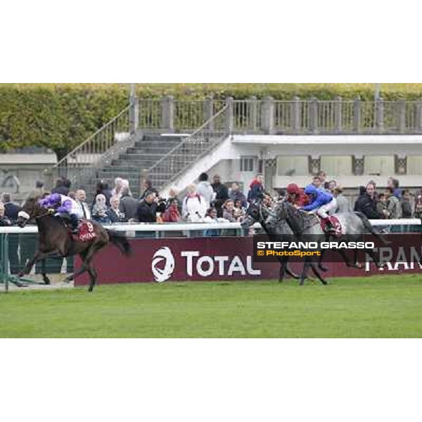 Umberto Rispoli on Molly Malone goes to win the Prix du Cadran Paris, 7th oct.2012 ph.Stefano Grasso