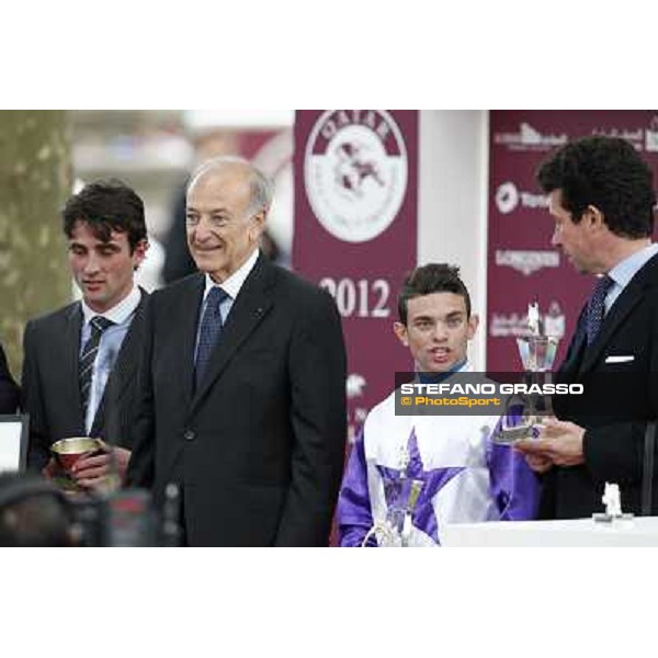 Paris - Longchamp racecourse Prize giving ceremony for Umberto Rispoli Paris, 7th oct.2012 ph.Stefano Grasso