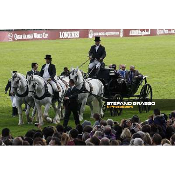 Paris - Longchamp racecourse The prize giving ceremony of the Qatar Prix de l\'Arc de Triomphe - Olivier Peslier Paris, 7th oct.2012 ph.Stefano Grasso