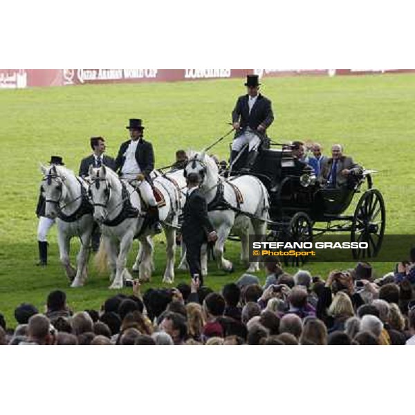 Paris - Longchamp racecourse The prize giving ceremony of the Qatar Prix de l\'Arc de Triomphe - Olivier Peslier Paris, 7th oct.2012 ph.Stefano Grasso