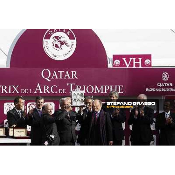 Paris - Longchamp racecourse The prize giving ceremony of the Qatar Prix de l\'Arc de Triomphe - Olivier Peslier Paris, 7th oct.2012 ph.Stefano Grasso