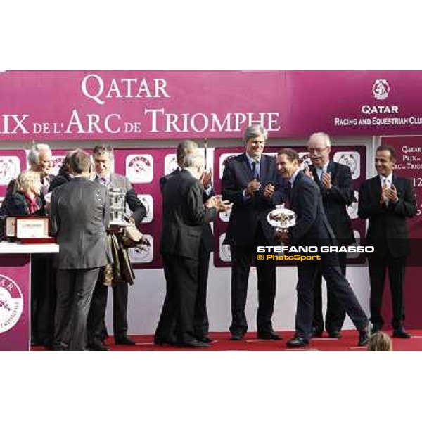 Paris - Longchamp racecourse The prize giving ceremony of the Qatar Prix de l\'Arc de Triomphe - Olivier Peslier Paris, 7th oct.2012 ph.Stefano Grasso
