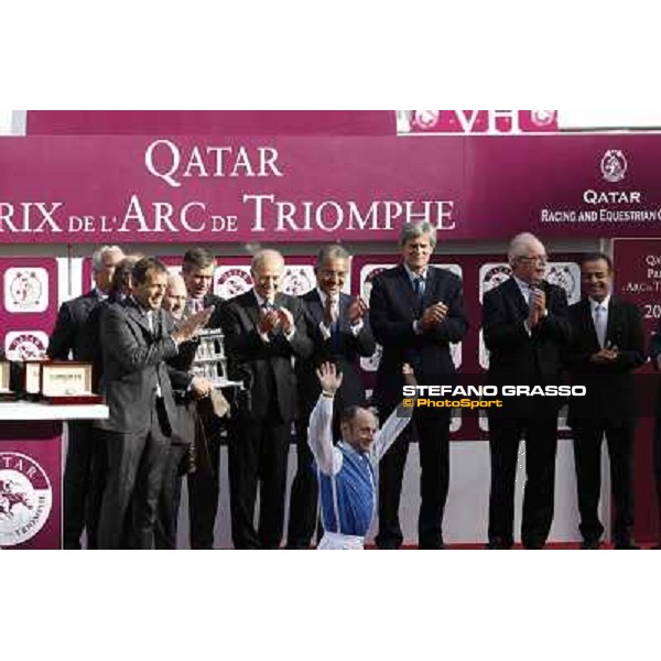 Paris - Longchamp racecourse The prize giving ceremony of the Qatar Prix de l\'Arc de Triomphe - Olivier Peslier Paris, 7th oct.2012 ph.Stefano Grasso