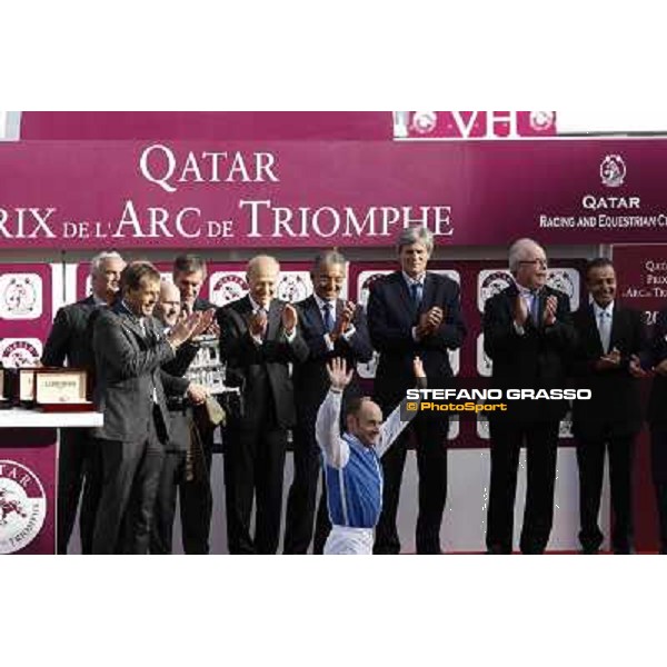 Paris - Longchamp racecourse The prize giving ceremony of the Qatar Prix de l\'Arc de Triomphe - Olivier Peslier Paris, 7th oct.2012 ph.Stefano Grasso