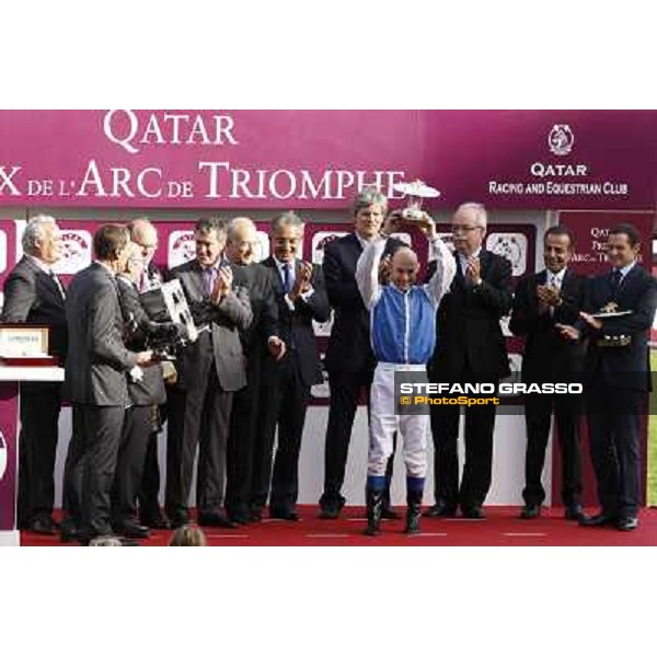 Paris - Longchamp racecourse The prize giving ceremony of the Qatar Prix de l\'Arc de Triomphe - Olivier Peslier Paris, 7th oct.2012 ph.Stefano Grasso