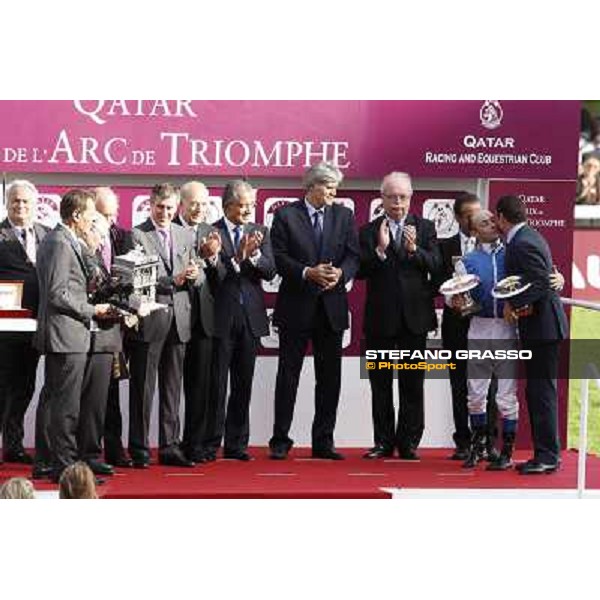 Paris - Longchamp racecourse The prize giving ceremony of the Qatar Prix de l\'Arc de Triomphe - Olivier Peslier Paris, 7th oct.2012 ph.Stefano Grasso