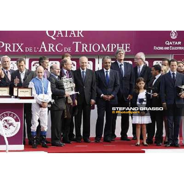 Paris - Longchamp racecourse The prize giving ceremony of the Qatar Prix de l\'Arc de Triomphe - Olivier Peslier Paris, 7th oct.2012 ph.Stefano Grasso