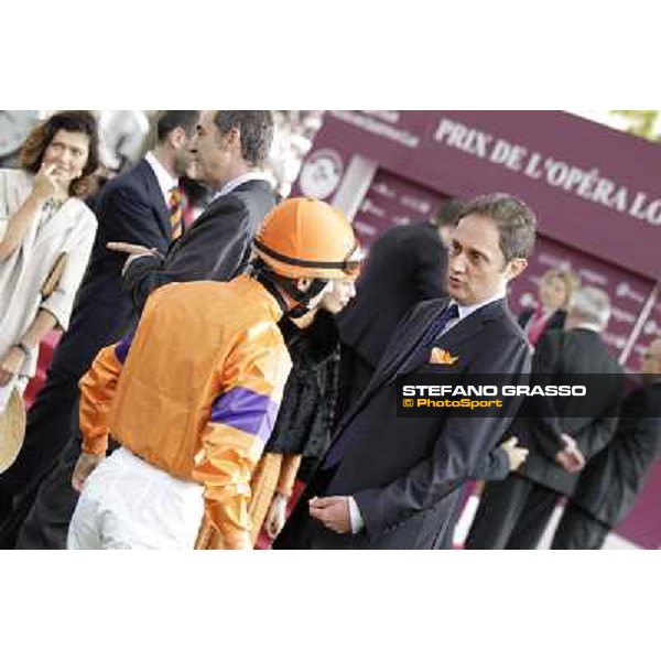 Paris - Longchamp racecourse Cristian Demuro and Riccardo Cantoni Paris, 7th oct.2012 ph.Stefano Grasso