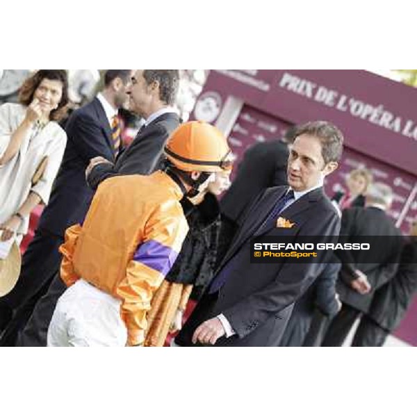 Paris - Longchamp racecourse Cristian Demuro and Riccardo Cantoni Paris, 7th oct.2012 ph.Stefano Grasso