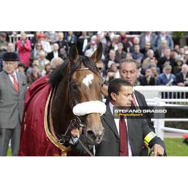 Paris - Longchamp racecourse Solemia after winning the Qatar Prix de l\'Arc de Triomphe Paris, 7th oct.2012 ph.Stefano Grasso
