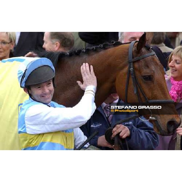 Connor O\'Dwyer with Hardy Eustace winners of The Smurfit Champion Hurdle Cheltenham - The Festival 15th march 2005 ph. Stefano Grasso