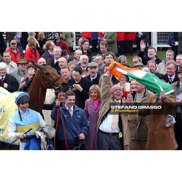 the connection of Hardy Eustace in the winner enclosurce of The Smurfit Champion Hurdle Cheltenham - The Festival 15th march 2005 ph. Stefano Grasso