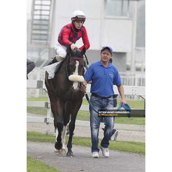 Cristian Demuro on Reyal Milano - San Siro racecourse, 13th oct.2012 ph.Stefano Grasso