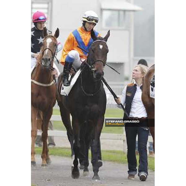 Umberto Rispoli on Cartaya Milano - San Siro racecourse, 13th oct.2012 ph.Stefano Grasso